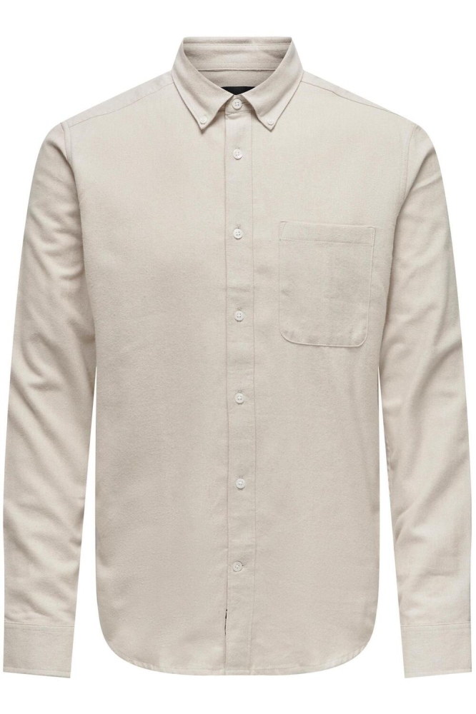 ONSGUDMUND SLIM 1-PKT SOLID SHIRT N 22027307 SILVER LINING